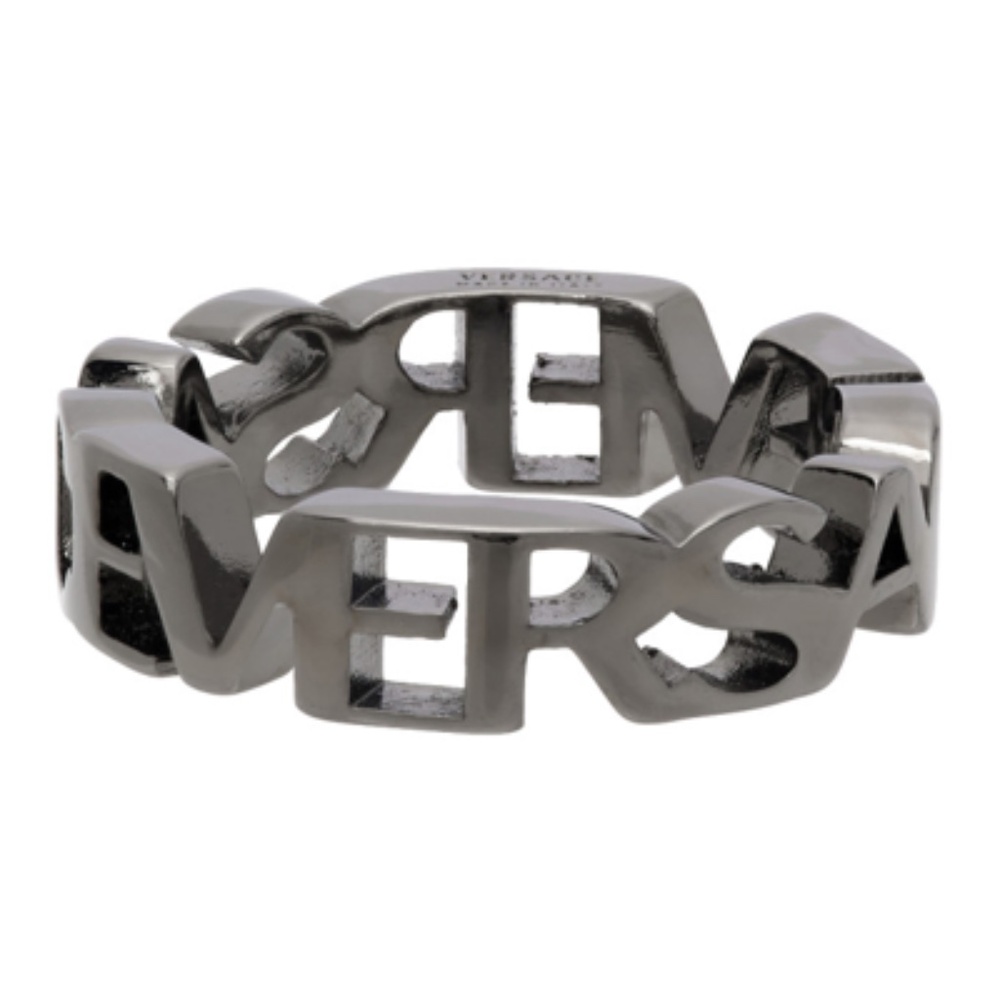 Versace Logo Lettering Ring